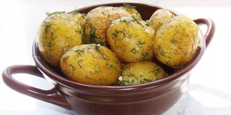запечена картопля з зеленню для схуднення